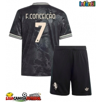 Camisa de Futebol Juventus Francisco Conceicao #7 Equipamento Alternativo Infantil 2025-26 Manga Curta (+ Calças curtas)